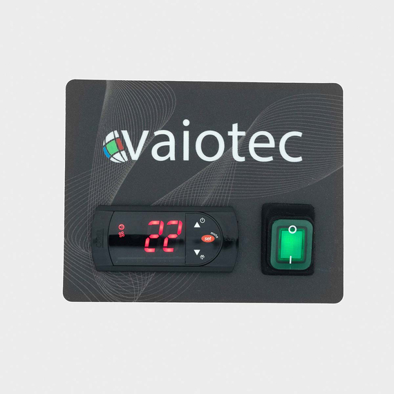 Vaiotec Gewerbe-Tiefkühlschrank 1300 L, 2-türig GN 2/1 – Monoblock, 1480 × 830 mm, Bild 6