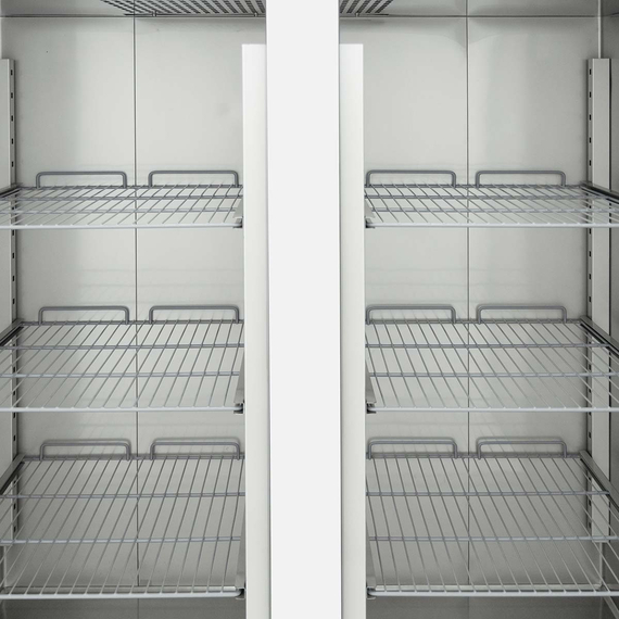 Vaiotec Gewerbe-Tiefkühlschrank 1300 L, 2-türig GN 2/1 – Monoblock, 1480 × 830 mm, Bild 8