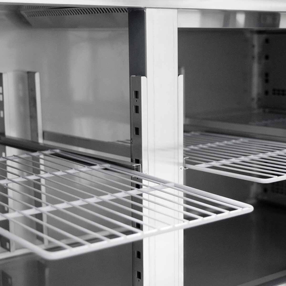 Vaiotec Gastro-Kühltisch, 3-türig inkl. Aufkantung – Monoblock, 1795 × 700 mm, Bild 7