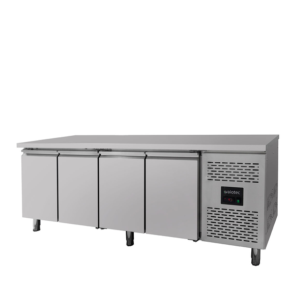 Vaiotec Gastro-Kühltisch, 4-türig – Monoblock, 2230 × 700 mm, Bild 2