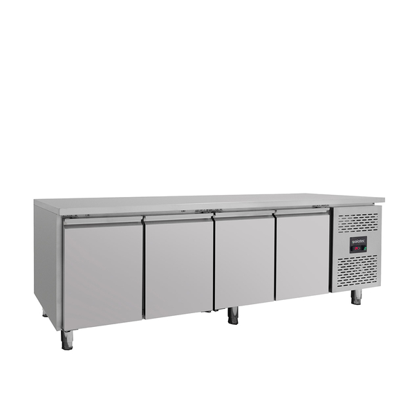 Vaiotec Gastro-Kühltisch, 4-türig – Monoblock, 2230 × 700 mm, Bild 3