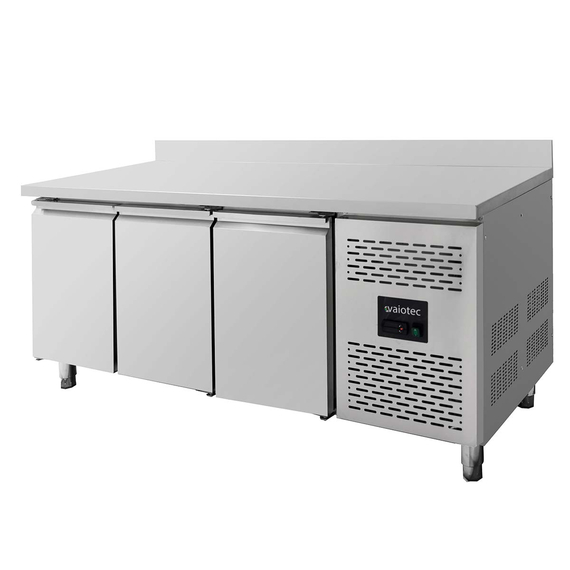 Vaiotec Gastro-Tiefkühltisch, 3-türig inkl. Aufkantung – Monoblock, 1795 × 700 mm, Bild 2