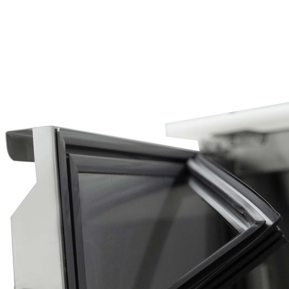 Vaiotec Gastro-Saladette, 3-fach mit eckigem Glasaufsatz, 1365 × 700 mm, Bild 5