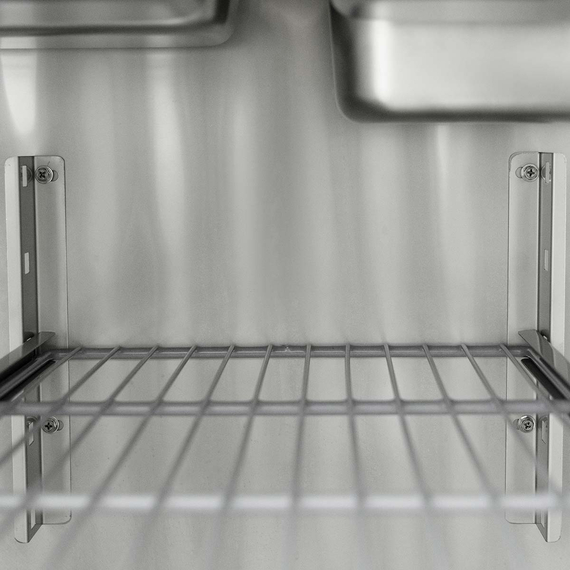 Vaiotec Gastro-Saladette, 3-fach mit eckigem Glasaufsatz, 1365 × 700 mm, Bild 7