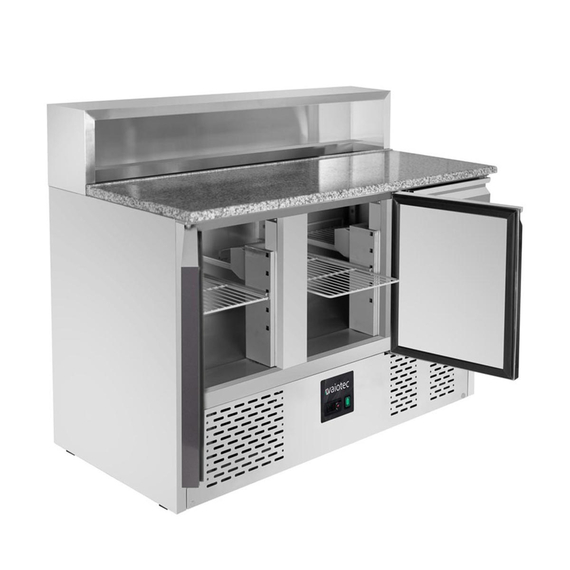 Vaiotec Gastro-Pizza-Saladette, 3-fach – mit 3 Türen, 1365 × 700 mm, Bild 3