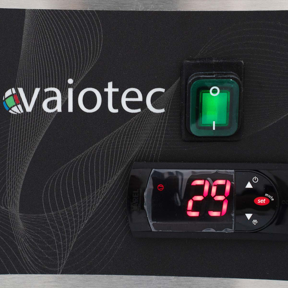 Vaiotec Gastro-Kühlaufsatz mit Glasabdeckung 4xGN1/3 + 1xGN1/2, 1400 × 395 mm, Bild 4