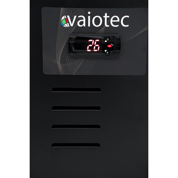 Vaiotec Topline Gastro-Getränkekühlschrank 1 Tür, 155 Liter mit Leuchtaufsatz schwarz, 390 × 480 mm, Bild 4