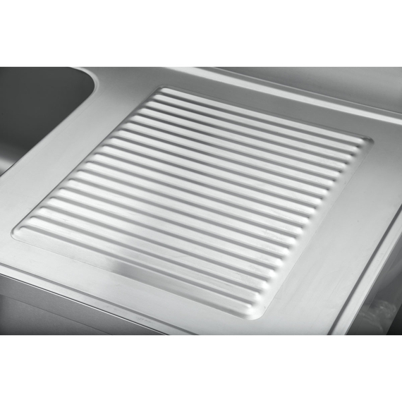 Vaiotec Gastro-Spültisch, 1 Becken links mit Abtropffläche, 1000 × 600 mm, Bild 3