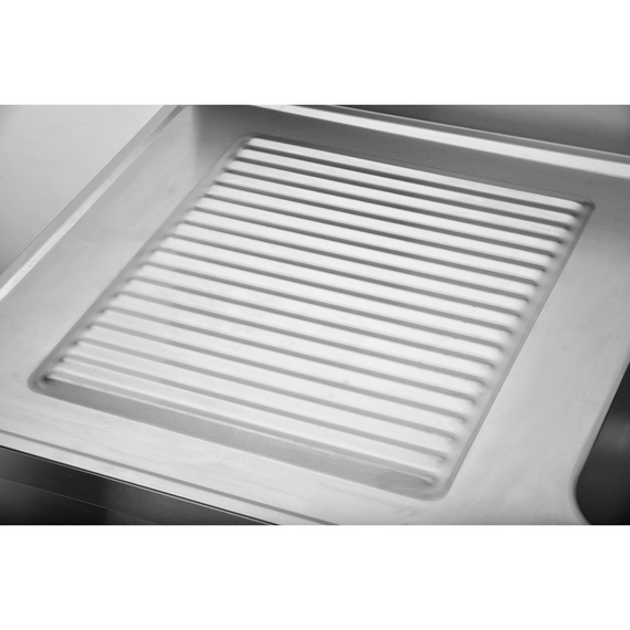 Vaiotec Gastro-Spültisch, 1 Becken links und Abtropffläche, 1000 × 700 mm, Bild 2