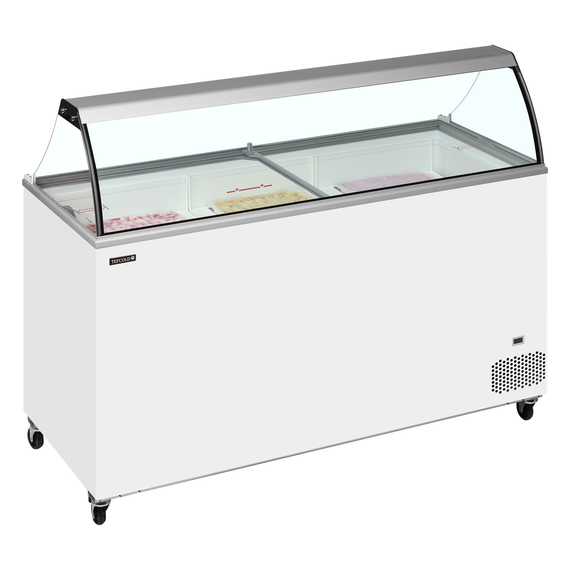 Tefcold Speiseeisvitrine IC502SC-SO, Weiß, EEK D, Bild 2