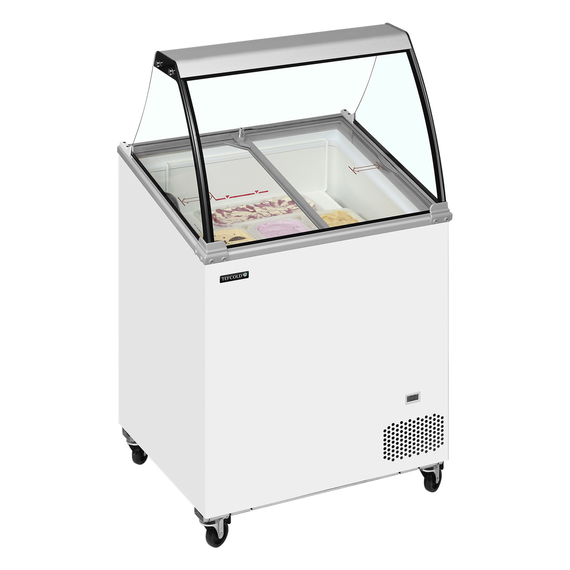 Tefcold Speiseeisvitrine IC202SCE-SO, Weiß, EEK D, Bild 2
