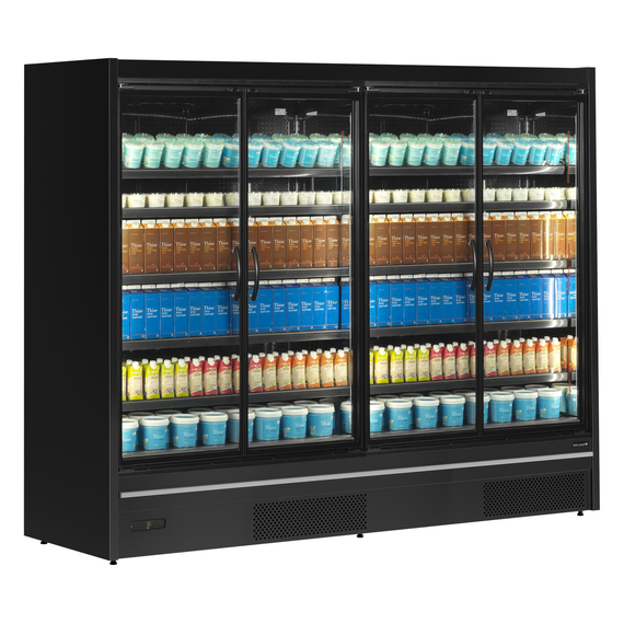 Tefcold Supermarkt-Multideck-Kühlschrank MDCB2500HB, Schwarz RAL9005, EEK B, Bild 2