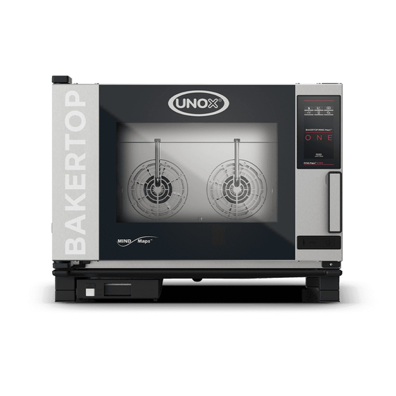 UNOX BAKERTOP MIND.Maps ONE XEBC-04EU-E1RM Professioneller Countertop-Ladenbackofen 4 Einschübe 600x400 Elektrisch Türöffnung rechts