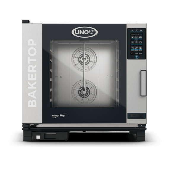 UNOX BAKERTOP MIND.Maps PLUS XEBC-06EU-EPRM Professioneller Countertop-Ladenbackofen 6 Einschübe 600x400 Elektrisch Türöffnung rechts