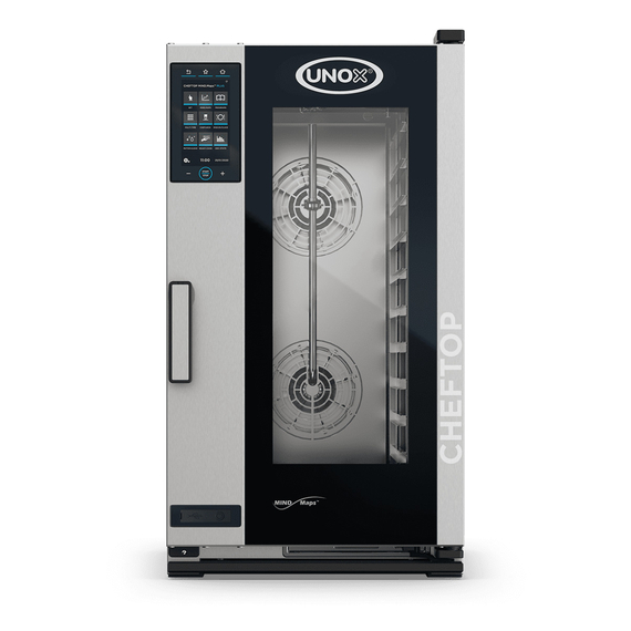 UNOX CHEFTOP MIND.Maps PLUS COMPACT XECC-1013-EPLM Professioneller Countertop-Ofen 10 Einschübe GN 1/1 Elektrisch Türöffnung links