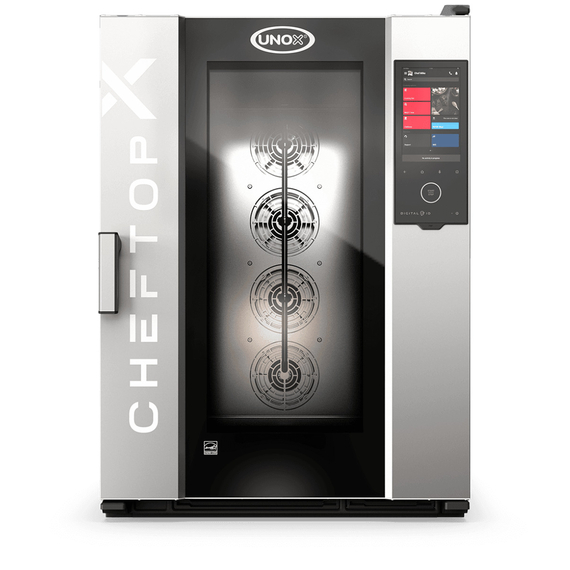 UNOX CHEFTOP-X XEDA-1021-EXLS-POE Professioneller Countertop-Ofen 10 Einschübe GN 2/1 Elektrisch Türöffnung links