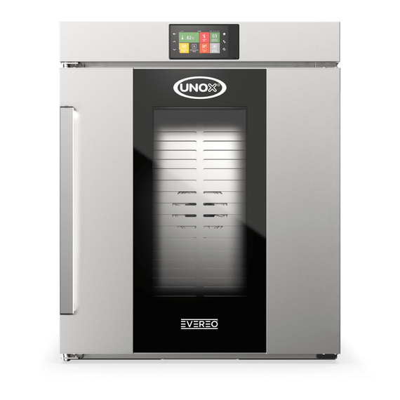 UNOX EVEREO XEEA-1011-EPLS Der heiße Kühlschrank 10 Einschübe GN 1/1 Elektrisch Türöffnung links