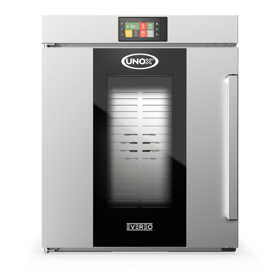 UNOX EVEREO XEEA-1011-EPRS Der heiße Kühlschrank 10 Einschübe GN 1/1 Elektrisch Türöffnung rechts