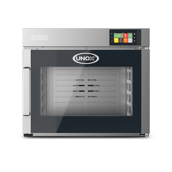 UNOX EVEREO XEEC-0611-EPLS Der heiße Kühlschrank 6 Einschübe GN 1/1 Elektrisch Türöffnung links