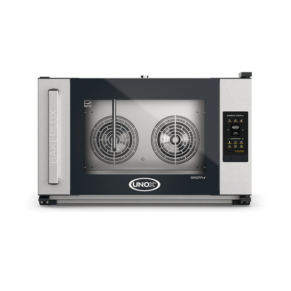 UNOX BAKERLUX SHOP.Pro TOUCH XEFR-04EU-ETLV-MT Professioneller Konvektomat mit Wasserdampf 4 Einschübe 600x400 Elektrisch Türöffnung links