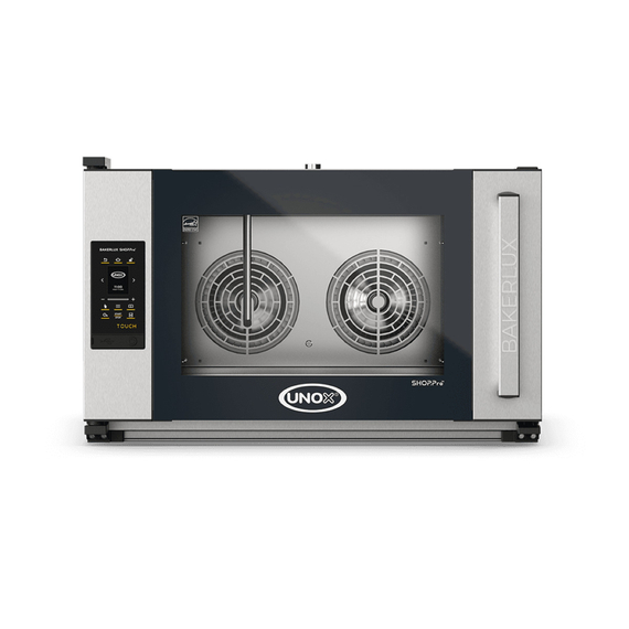 UNOX BAKERLUX SHOP.Pro TOUCH XEFR-04EU-ETRV-MT Professioneller Konvektomat mit Wasserdampf Rossella.Matic 4 Einschübe 600x400 Elektrisch Türöffnung rechts