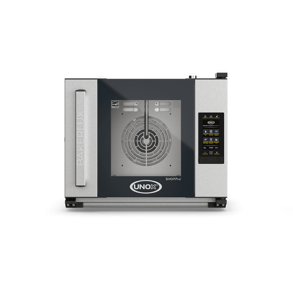 UNOX BAKERLUX SHOP.Pro MASTER XEFR-04HS-EMLV Professioneller Konvektomat mit Wasserdampf 4 Einschübe 460x330 Elektrisch Türöffnung links