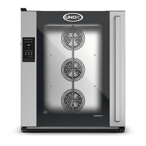 UNOX BAKERLUX SHOP.Pro TOUCH XEFR-10EU-ETRV-MT Professioneller Konvektomat mit Wasserdampf Camilla.Matic 10 Einschübe 600x400 Elektrisch Türöffnung rechts