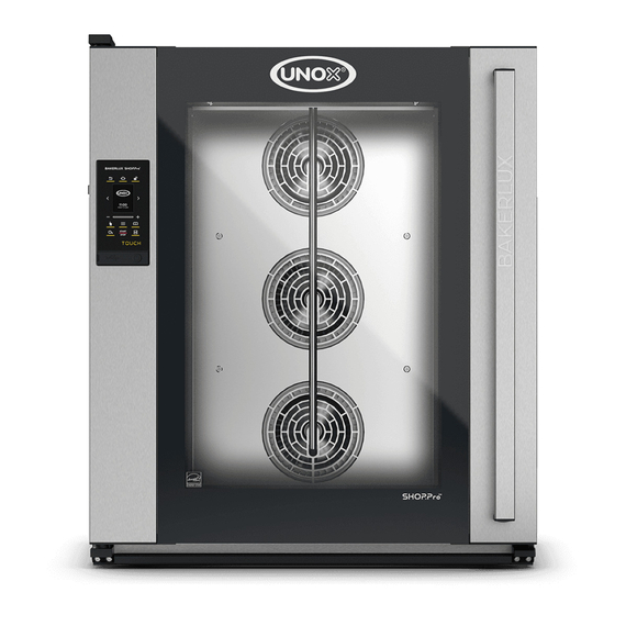 UNOX BAKERLUX SHOP.Pro TOUCH XEFR-10EU-ETRV Professioneller Konvektomat mit Wasserdampf Camilla.Matic 10 Einschübe 600x400 Elektrisch Türöffnung rechts