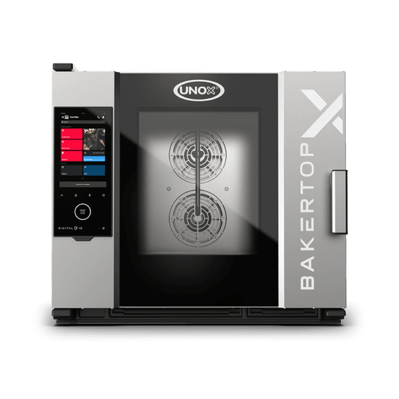 UNOX BAKERTOP-X XELA-05EU-EXRS-ET Professioneller Countertop-Ladenbackofen 5 Einschübe 600x400 Elektrisch Türöffnung rechts