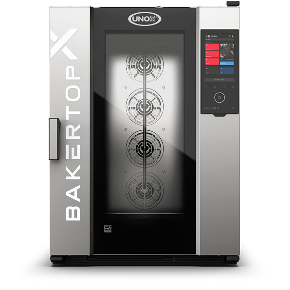 UNOX BAKERTOP-X XELA-10EU-EXLS-ET Professioneller Countertop-Ladenbackofen 10 Einschübe 600x400 Elektrisch Türöffnung links