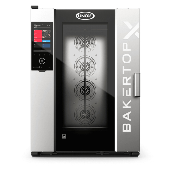 UNOX BAKERTOP-X XELA-10EU-EXRS-PO Professioneller Countertop-Ladenbackofen 10 Einschübe 600x400 Elektrisch Türöffnung rechts