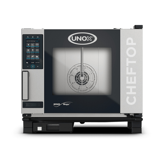UNOX CHEFTOP MIND.Maps PLUS XEVC-0511-GPLM-MS Professioneller Countertop-Ofen 5 Einschübe GN 1/1 Gas Türöffnung links