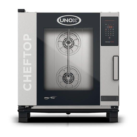 UNOX CHEFTOP MIND.Maps ZERO XEVC-0711-EZRM Professioneller Konvektomat mit Wasserdampf 7 Einschübe GN 1/1 Elektrisch Türöffnung rechts