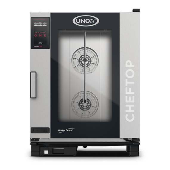 UNOX CHEFTOP MIND.Maps ONE XEVC-1011-E1LM Professioneller Countertop-Ofen 10 Einschübe GN 1/1 Elektrisch Türöffnung links