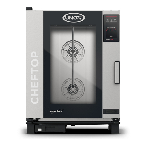 UNOX CHEFTOP MIND.Maps ONE XEVC-1011-E1RM Professioneller Countertop-Ofen 10 Einschübe GN 1/1 Elektrisch Türöffnung rechts