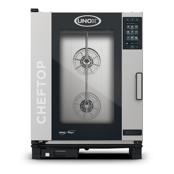 UNOX CHEFTOP MIND.Maps PLUS XEVC-1011-EPRM-MS Professioneller Countertop-Ofen 10 Einschübe GN 1/1 Elektrisch Türöffnung rechts