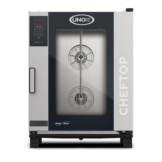 UNOX CHEFTOP MIND.Maps ZERO XEVC-1011-EZLM Professioneller Konvektomat mit Wasserdampf 10 Einschübe GN 1/1 Elektrisch Türöffnung links