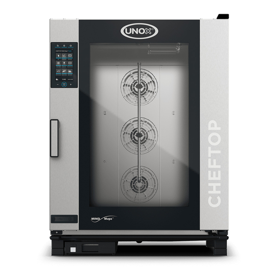 UNOX CHEFTOP MIND.Maps PLUS XEVC-1021-EPLM Professioneller Countertop-Ofen 10 Einschübe GN 2/1 Elektrisch Türöffnung links