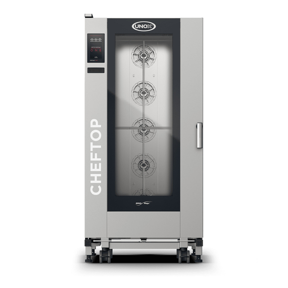UNOX CHEFTOP MIND.Maps BIG ONE XEVL-2011-E1RS Professioneller Trolley-Ofen 20 Einschübe GN 1/1 Elektrisch Türöffnung rechts