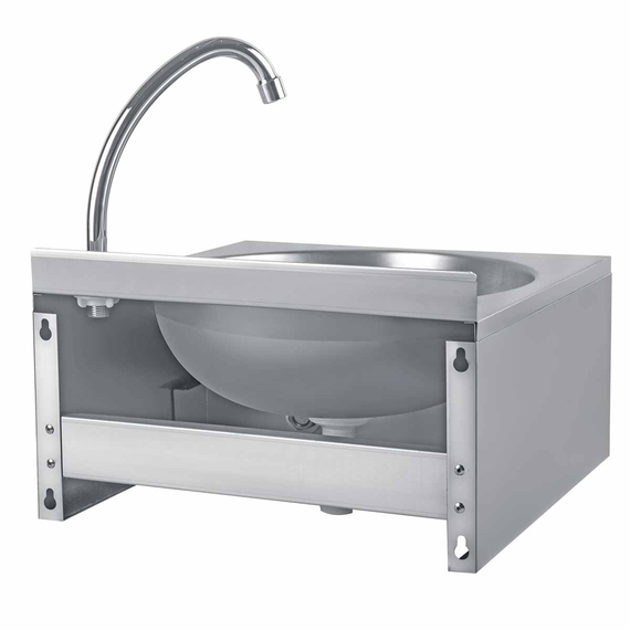 Vaiotec Handwaschbecken mit Kniebedienung, 400 × 400 mm, Bild 4