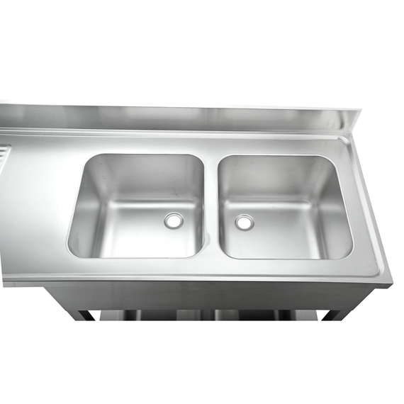 Vaiotec Gastro-Spülcenter, 2 Becken rechts, 1600 × 600 mm, Bild 3