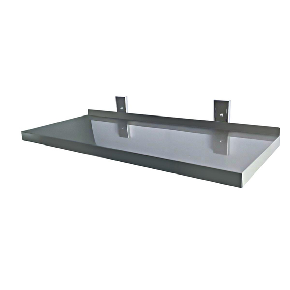 Vaiotec Gastro-Wandbord inkl. Konsolen zur Wandbefestigung, 1 Etage, 2000 × 400 mm, Bild 2