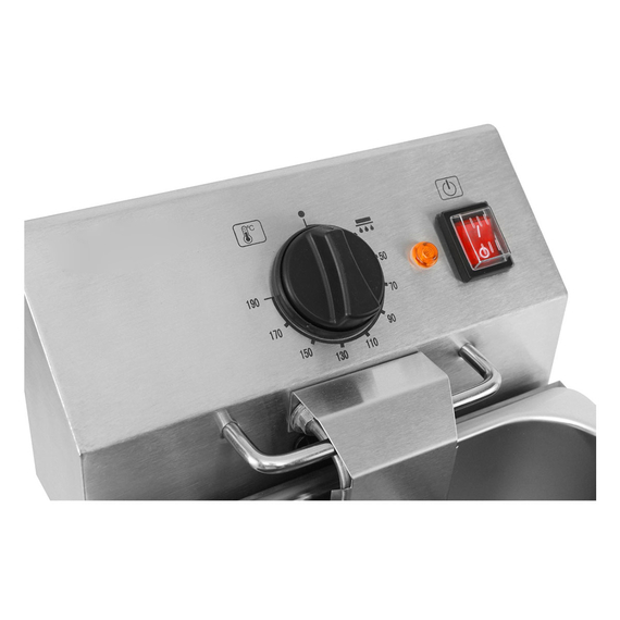 Vaiotec Elektro Gastro-Fritteuse 1 Becken mit Ablasshahn 8 Liter, 310 × 570 mm, Bild 3