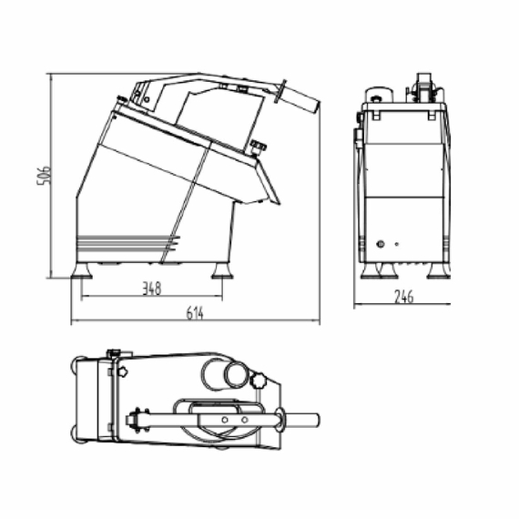 Vaiotec Gastro-Gemüseschneider inkl. 5 Scheiben, 246 × 614 mm, Bild 5