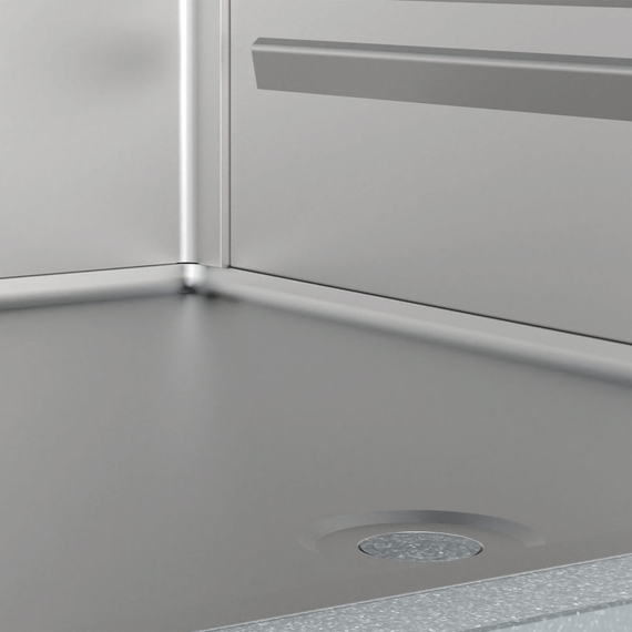 Vaiotec Topline Gewerbekühlschrank, 2-türig GN 2/1 – Glas, 1350 × 850 mm, Bild 10