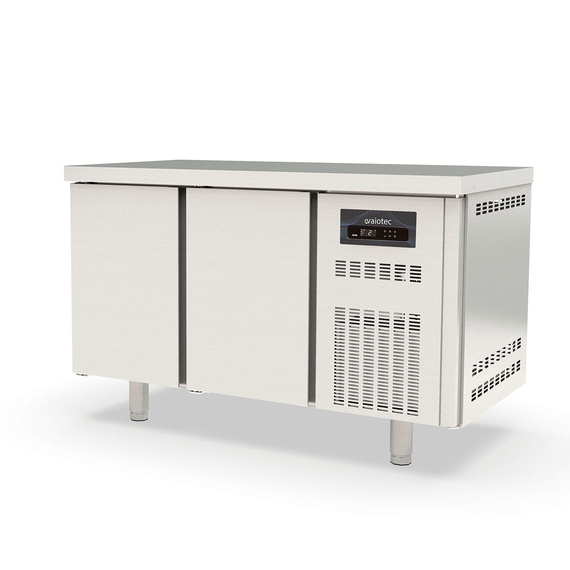 Vaiotec Topline Gastro-Kühltisch, 2-fach GN 1/1 mit 2 Türen, 1345 × 700 mm