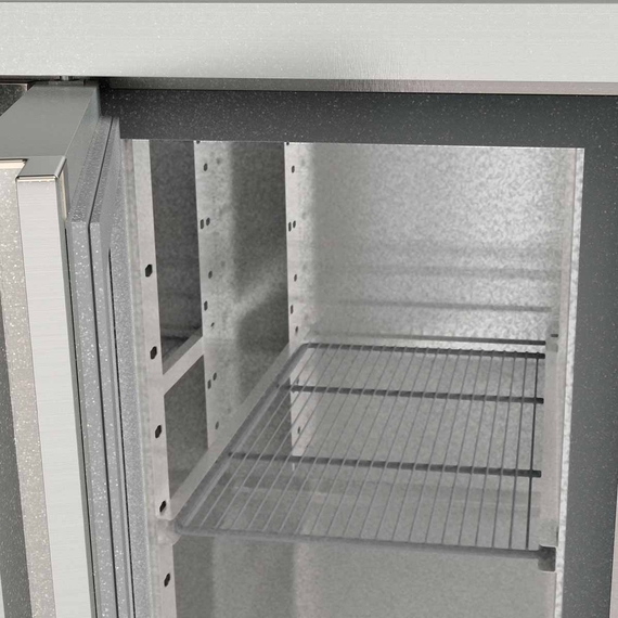 Vaiotec Topline Gastro-Kühltisch, 3-fach GN 1/1 mit 3 Türen, 1795 × 700 mm, Bild 3