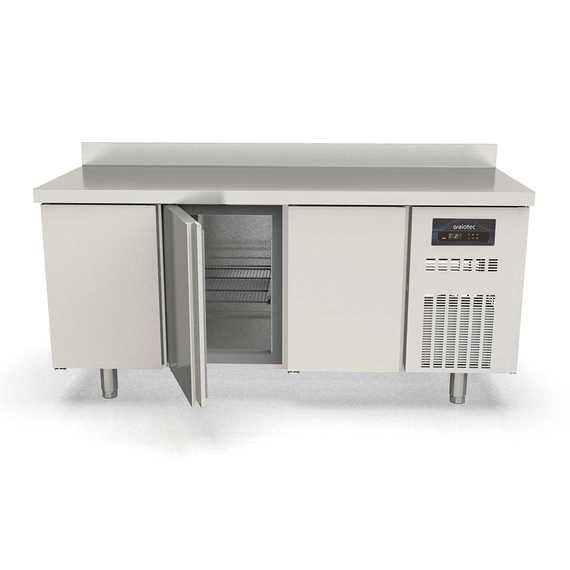 Vaiotec Topline Gastro-Kühltisch, 3-fach GN 1/1 mit 3 Türen & Aufkantung, 1795 × 700 mm, Bild 2