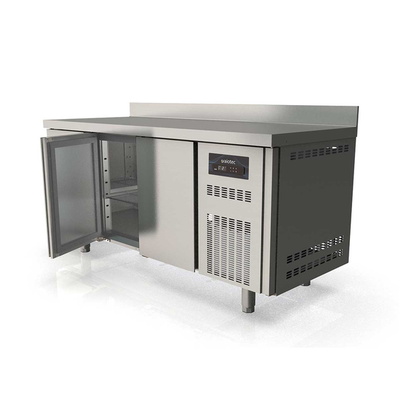 Vaiotec Topline Gastro-Kühltisch, 3-fach GN 1/1 mit 3 Türen & Aufkantung, 1795 × 700 mm, Bild 3