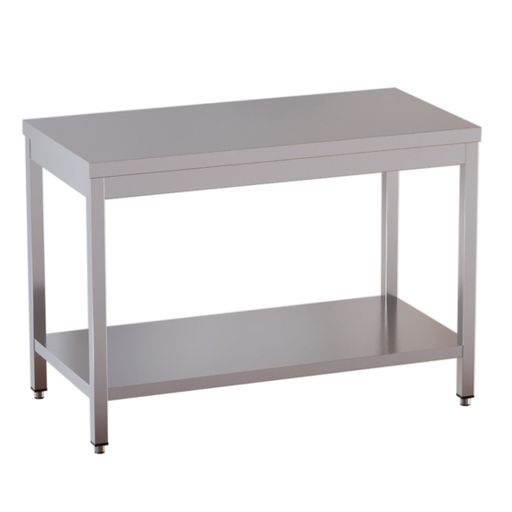 Vaiotec Topline Gastro-Arbeitstisch, Grundboden, 2000 × 600 mm